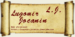 Lugomir Jočanin vizit kartica